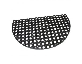 Foto - Gumová vstupní čistící půlkruhová rohož Honeycomb - 75 x 45 x 1,6 cm