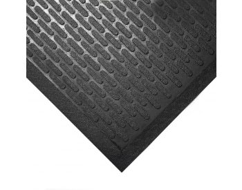 Foto - Černá gumová protiskluzová průmyslová rohož - 300 x 85 x 0,6 cm