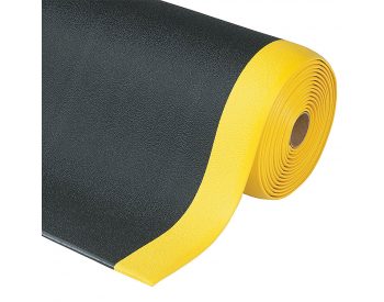 Foto - Černo-žlutá protiúnavová průmyslová rohož Sof-Tred - 1830 x 60 x 0,94 cm