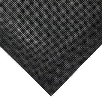 Černá gumová protiskluzová protiúnavová průmyslová rohož - 90 x 60 x 1 cm