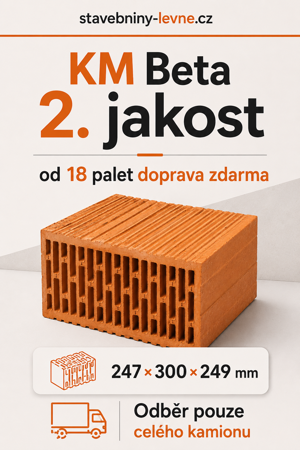 KM Beta 2. jakost 300 – doprava zdarma od 18 palet