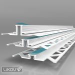PVC lišty dilatační pro vnitřní a venkovní omítky