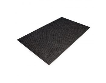 Foto - Černá plastová čistící vnitřní vstupní rohož - 150 x 90 x 1 cm
