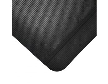 Foto - Černá gumová protiúnavová průmyslová rohož - 150 x 90 x 1 cm