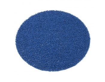 Foto - Modrá protiskluzová sprchová kulatá rohož Spaghetti - 54 x 1,2 cm