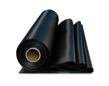 Foto - Černá pryžová SBR deska - délka 10 m, šířka 100 cm a výška 0,1 cm