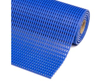 Foto - Modrá bazénová protiskluzová rohož Akwadek - 10m x 60 cm x 1,2cm