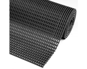 Foto - Černá protiskluzová průmyslová olejivzdorná rohož Flexdek - 10 m x 91 cm x 1,2 cm