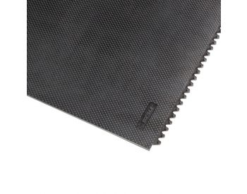 Foto - Černá gumová extra odolná modulární rohož Slabmat Carré - 91 x 91 x1,3 cm