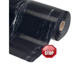 Foto - Černá protiúnavová průmyslová laminovaná rohož Marble Soft - 150 x 91 x 1,27 cm