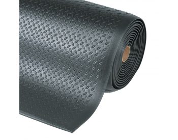 Foto - Černá protiúnavová průmyslová rohož Diamond, Sof-Tred - 150 x 91 x 1,27 cm