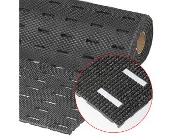 Foto - Černá protiskluzová protiúnavová olejivzdorná rohož Cushion Dek, Grip Step - 1000 x 91 x 1,1 cm