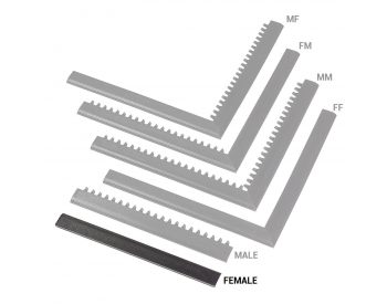 Foto - Černá náběhová hrana samice MF Safety Ramps D12/C1,2 Nitrile - 50 x 5 cm
