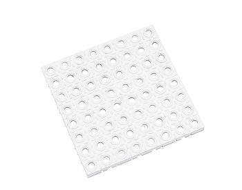 Foto - Bílá plastová modulární dlaždice AT-STD, AvaTile - 25 x 25 x 1,6 cm