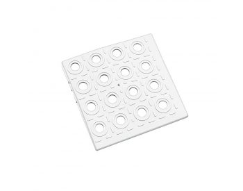 Foto - Bílý plastový roh AT-STD, AvaTile - 13,7 x 13,7 x 1,6 cm
