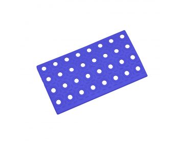 Foto - Modrý plastový nájezd AT-STD, AvaTile - 25 x 13,7 x 1,6 cm