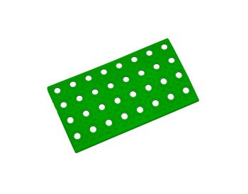 Foto - Zelený plastový nájezd AT-STD, AvaTile - 25 x 13,7 x 1,6 cm