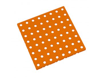 Foto - Oranžová plastová modulární dlaždice AT-HRD, AvaTile - 25 x 25 x 1,6 cm