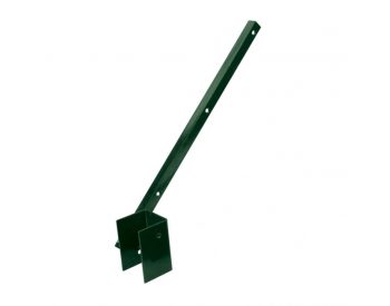 Foto - Bavolet Zn + PVC na čtyřhranný sloupek 60x60mm, jednostranný, vnitřní, zelený