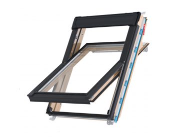 Foto - Střešní okno KEYLITE PROFESIONAL CP T FF01C kyvné 55x118 cm dřevo lak 2-sklo Thermal