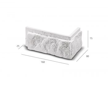 Foto - ROH Cihlový obklad se spárou BOTIN bílá 160x80x75x25 mm Sádra balení 0,75bm