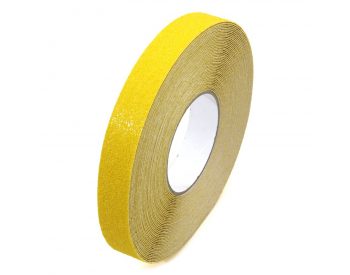 Foto - Žlutá korundová protiskluzová páska FLOMA Super - 18,3 x 2,5 cm tloušťka 1 mm