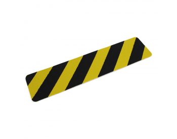 Foto - Černo-žlutá korundová protiskluzová páska (pás) FLOMA Super Hazard - 15 x 61 cm tloušťka 1 mm