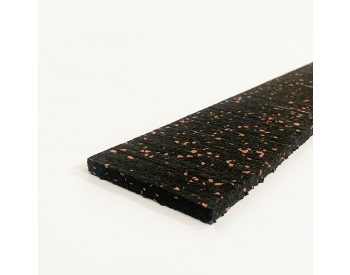 Foto - Černo-červená gumová soklová podlahová lišta FLOMA FitFlo SF1050 - 200 x 7 cm a tloušťka 0,8 cm