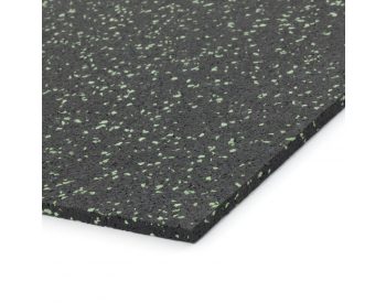 Foto - Černo-zelená podlahová guma (deska) FLOMA FitFlo SF1050 - 200 x 100 x 0,8 cm