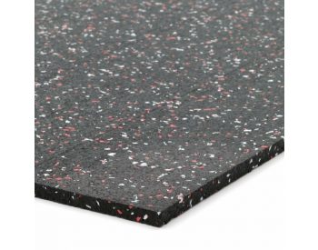 Foto - Černo-bílo-červená podlahová guma (deska) FLOMA FitFlo SF1050 - 200 x 100 x 0,8 cm