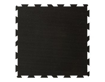 Foto - Černá gumová modulová puzzle dlažba (střed) FLOMA IceFlo SF1100 - 100 x 100 x 0,8 cm