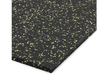 Foto - Černo-žlutá podlahová guma (deska) FLOMA FitFlo SF1050 - 200 x 100 x 1 cm