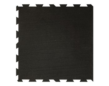 Foto - Černá gumová modulová puzzle dlažba (okraj) FLOMA IceFlo SF1100 - 100 x 100 x 1,6 cm