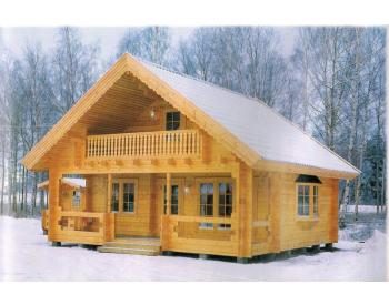 Foto - Dřevěná chata BRK 4 - 6 x 6 m