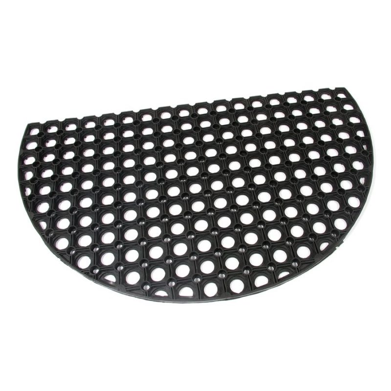 Gumová vstupní čistící půlkruhová rohož Honeycomb - 75 x 45 x 1,6 cm (cena za 1 ks)