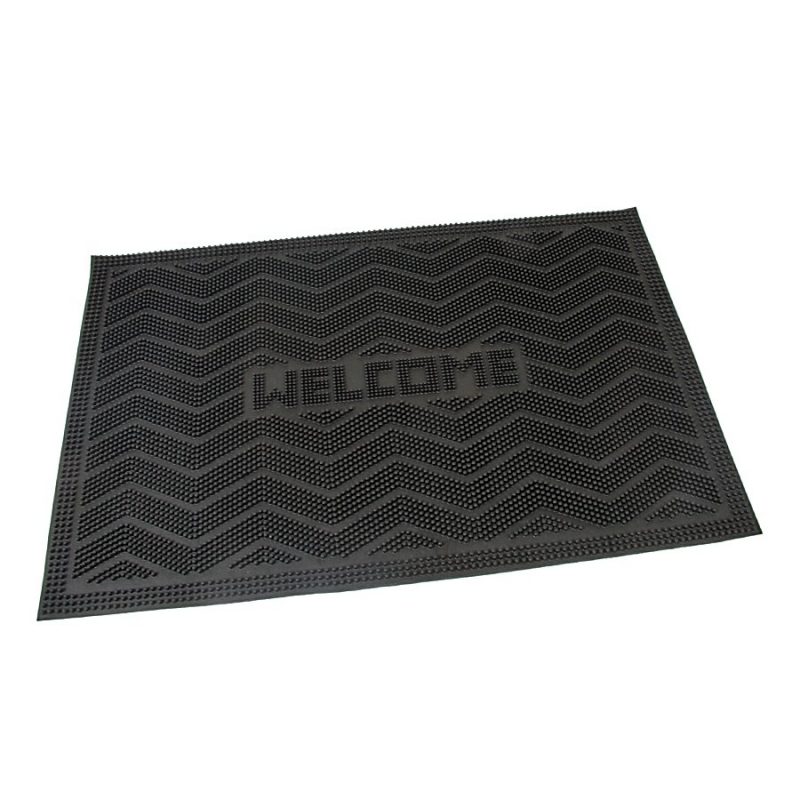 Gumová vstupní kartáčová rohož Welcome - Waves - 60 x 40 x 0,8 cm (cena za 1 ks)