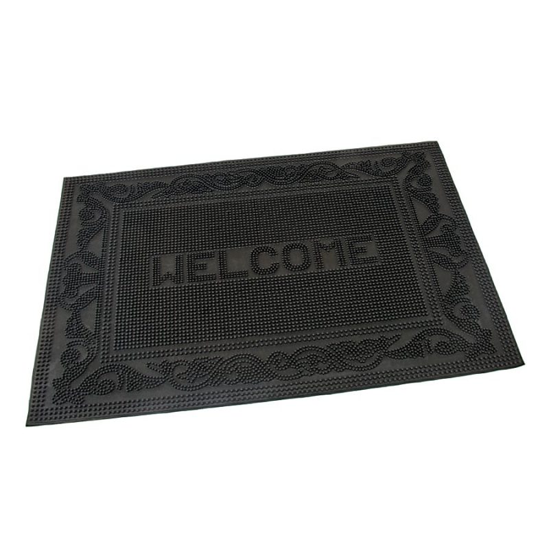 Gumová vstupní kartáčová rohož Welcome - Deco - 60 x 40 x 0,7 cm (cena za 1 ks)