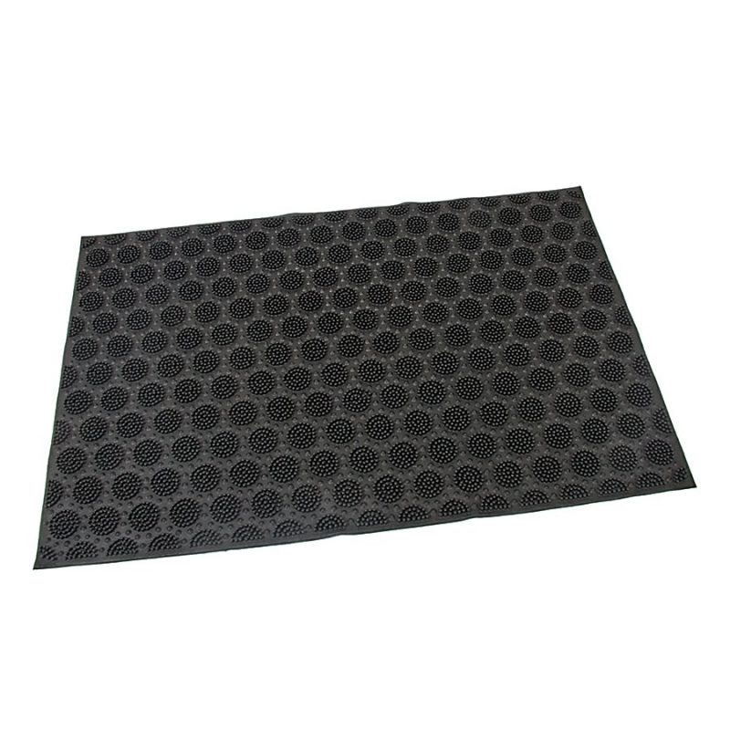 Gumová vstupní kartáčová rohož Circles - 60 x 40 x 0,7 cm (cena za 1 ks)