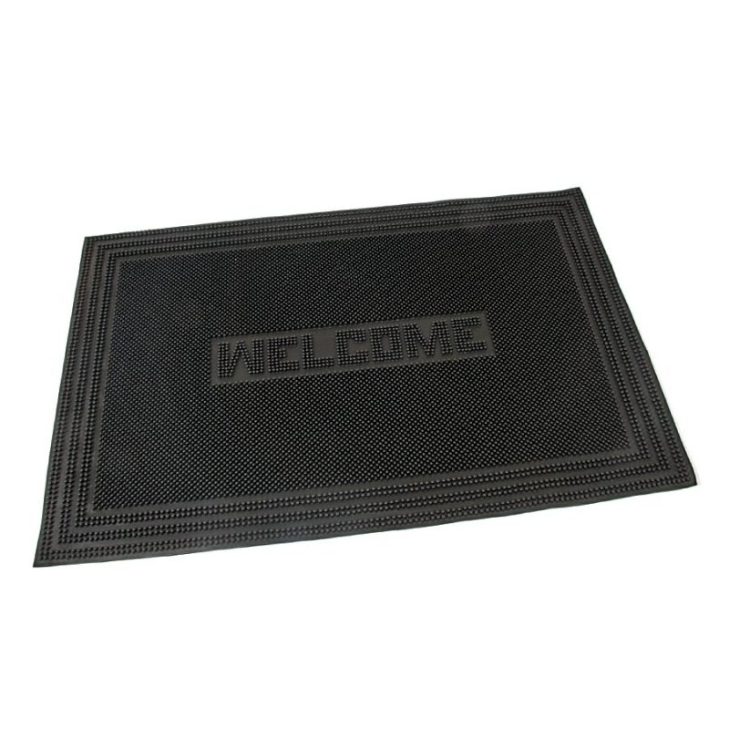Gumová vstupní kartáčová rohož Welcome - Rectangle - 60 x 40 x 0,7 cm (cena za 1 ks)