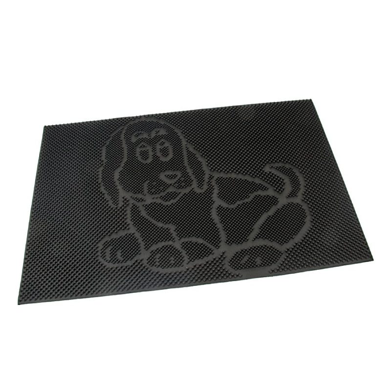 Gumová vstupní kartáčová rohož Dog - 60 x 40 x 0,8 cm (cena za 1 ks)