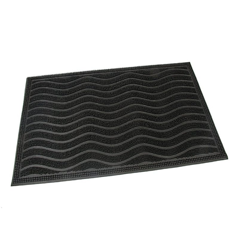 Gumová vstupní kartáčová rohož Waves - 60 x 40 x 0,9 cm (cena za 1 ks)