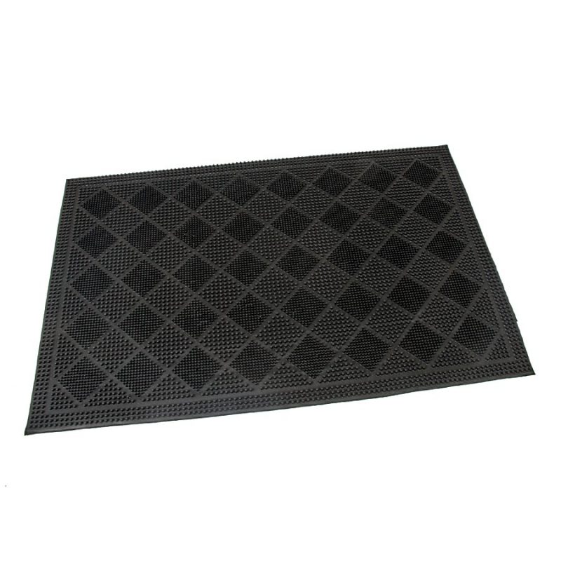 Gumová vstupní kartáčová rohož Squares - 60 x 40 x 0,7 cm (cena za 1 ks)