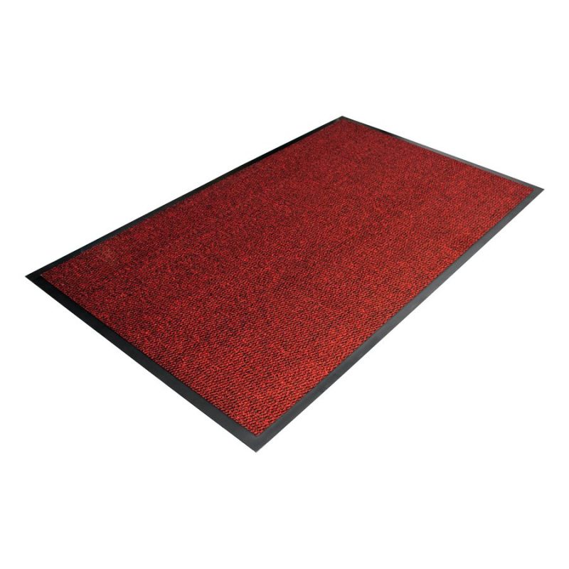 Červená textilní čistící vnitřní vstupní rohož - 90 x 60 cm (cena za 1 ks)