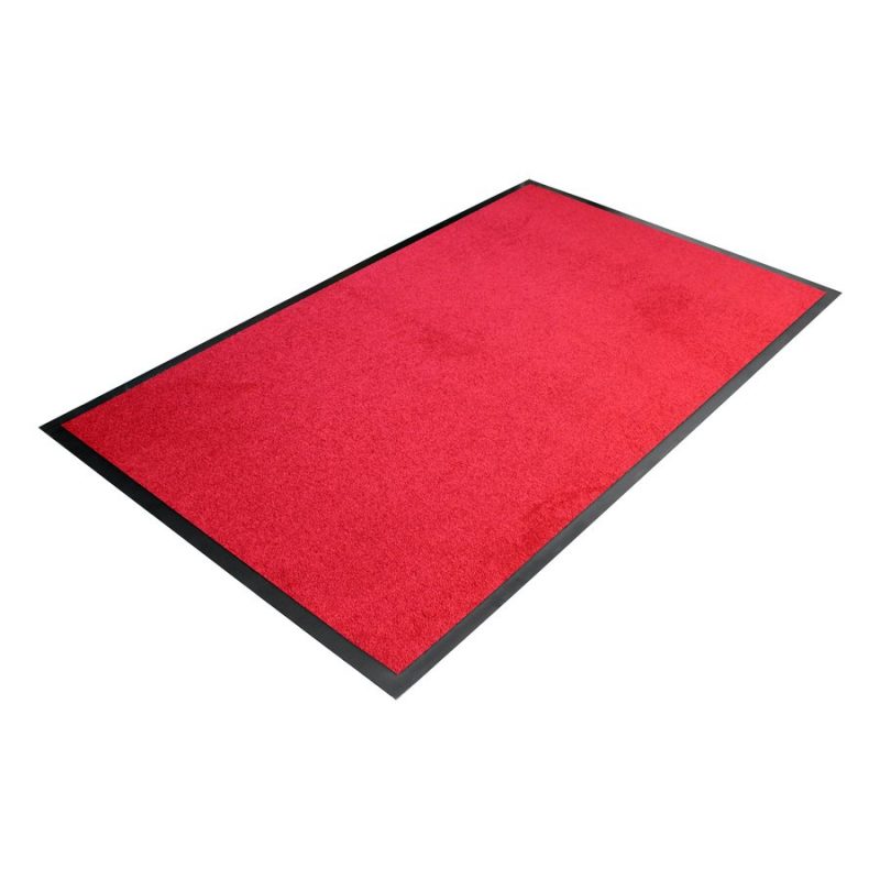 Červená textilní čistící vnitřní vstupní rohož - 90 x 60 x 0,7 cm (cena za 1 ks)