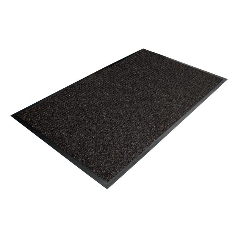 Černá textilní čistící vnitřní vstupní rohož - 90 x 60 x 0,7 cm (cena za 1 ks)