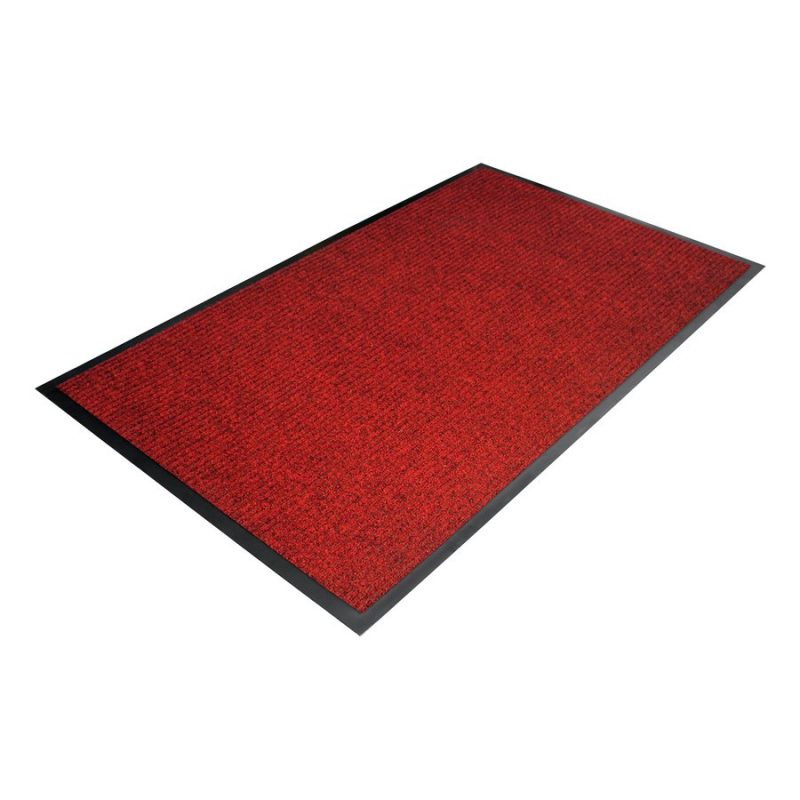Červená textilní čistící vnitřní vstupní rohož - 90 x 60 x 0,7 cm (cena za 1 ks)