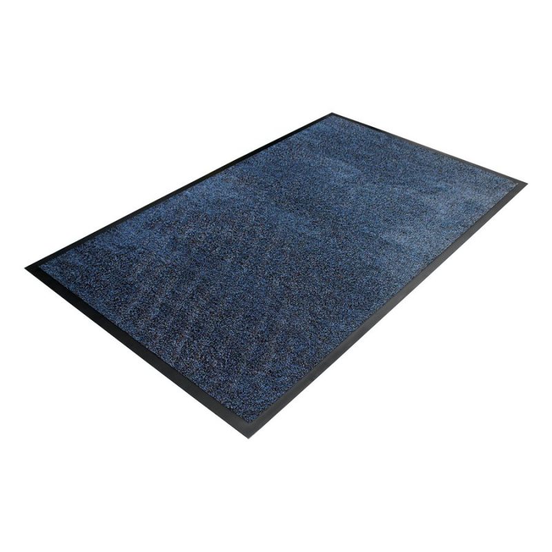 Modrá textilní čistící vnitřní vstupní rohož - 85 x 60 x 0,9 cm (cena za 1 ks)