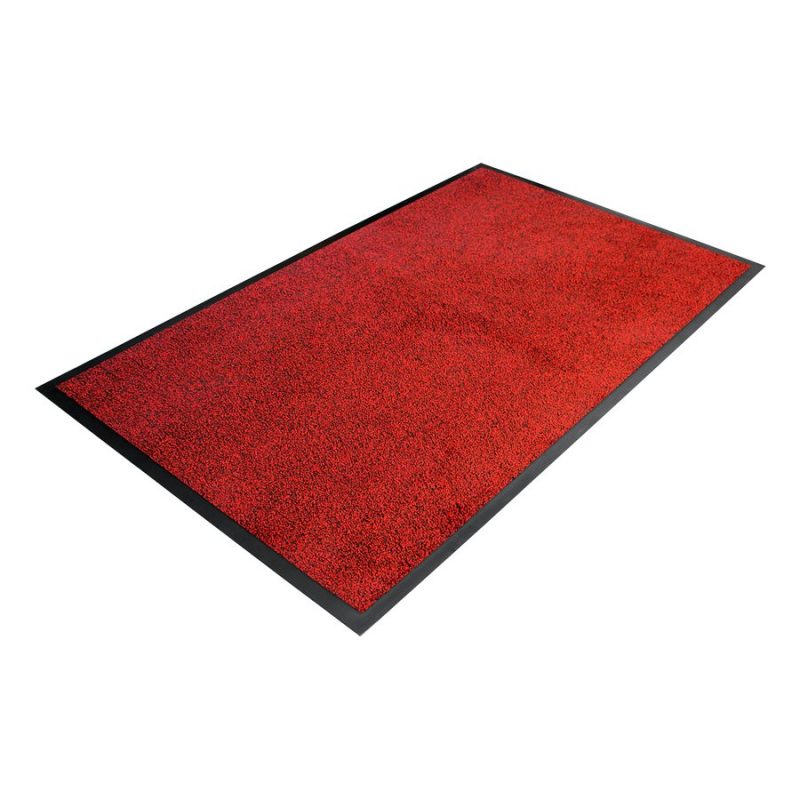 Červená textilní čistící vnitřní vstupní rohož - 85 x 60 x 0,9 cm (cena za 1 ks)
