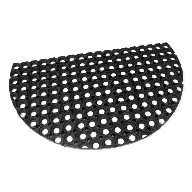Gumová vstupní čistící půlkruhová rohož Honeycomb - 75 x 45 x 2,2 cm (cena za 1 ks)