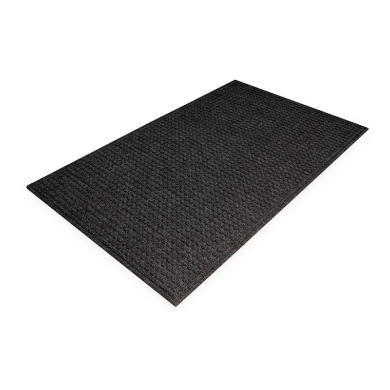 Černá plastová čistící vnitřní vstupní rohož - 90 x 60 x 1 cm (cena za 1 ks)